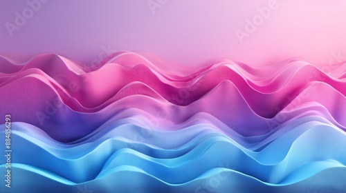 Abstract Wavy Background with Pastel Color Gradient