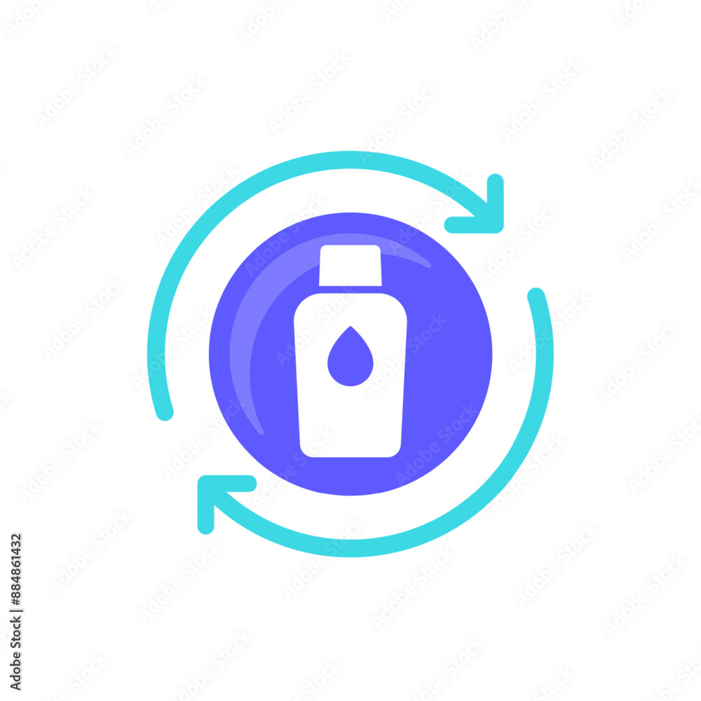 refill water bottle icon, vector design refill water bottle icon, vector design