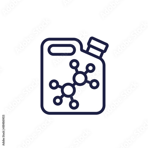 synthetic oil canister line icon
