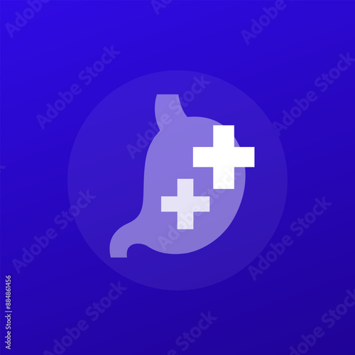 stomach health icon, transparent vector design