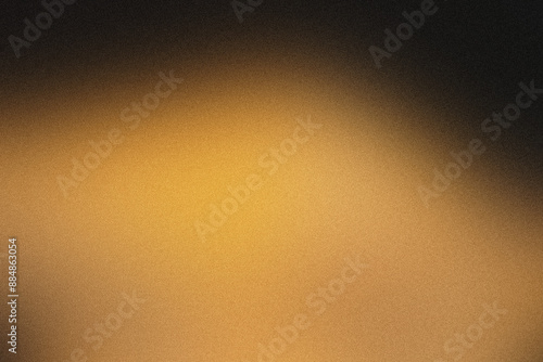 Grainy textured abstract background with a black to gold gradient blend