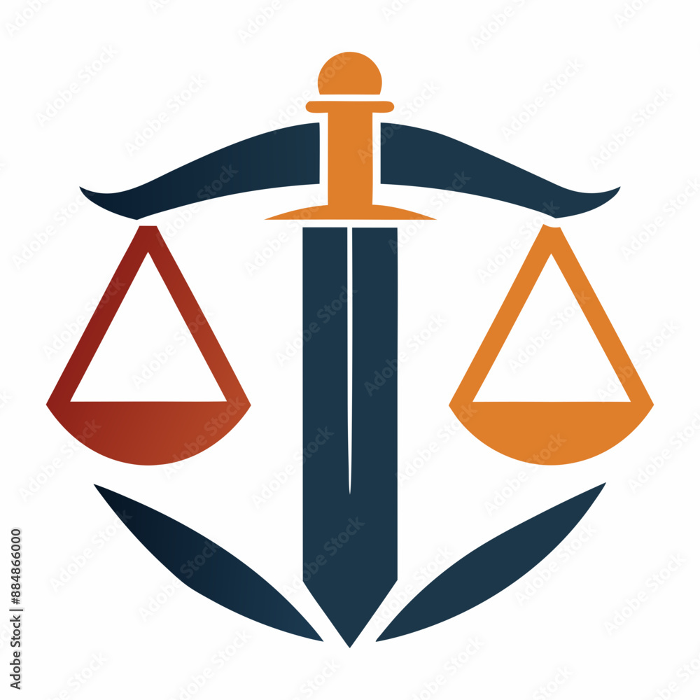 Minimalist law firm logo icon vector illustration.
Minimalist law firm logo icon vector illustration.