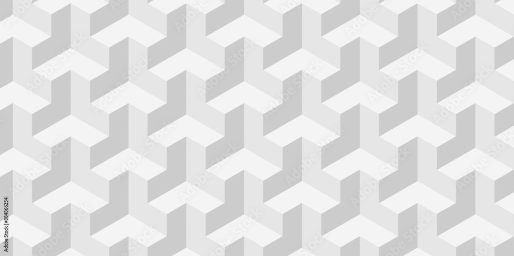 Vector of cube geometric pattern grid backdrop triangle background. Abstract cube geometric tile and mosaic wall or grid backdrop hexagon technology. white and gray geometric block cube structure. Vector of cube geometric pattern grid backdrop triangle background. Abstract cube geometric tile and mosaic wall or grid backdrop hexagon technology. white and gray geometric block cube structure.