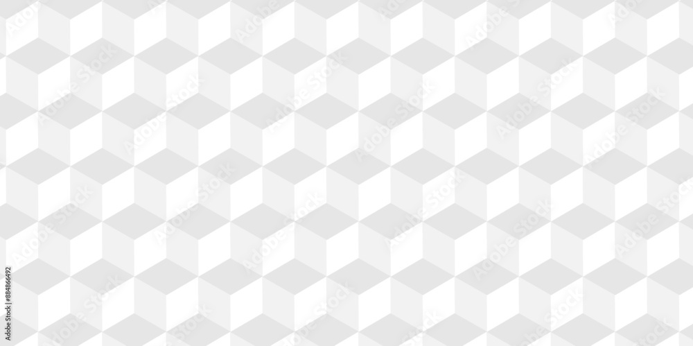 Vector of cube geometric pattern grid backdrop triangle background. Abstract cube geometric tile and mosaic wall or grid backdrop hexagon technology. white and gray geometric block cube structure. Vector of cube geometric pattern grid backdrop triangle background. Abstract cube geometric tile and mosaic wall or grid backdrop hexagon technology. white and gray geometric block cube structure.