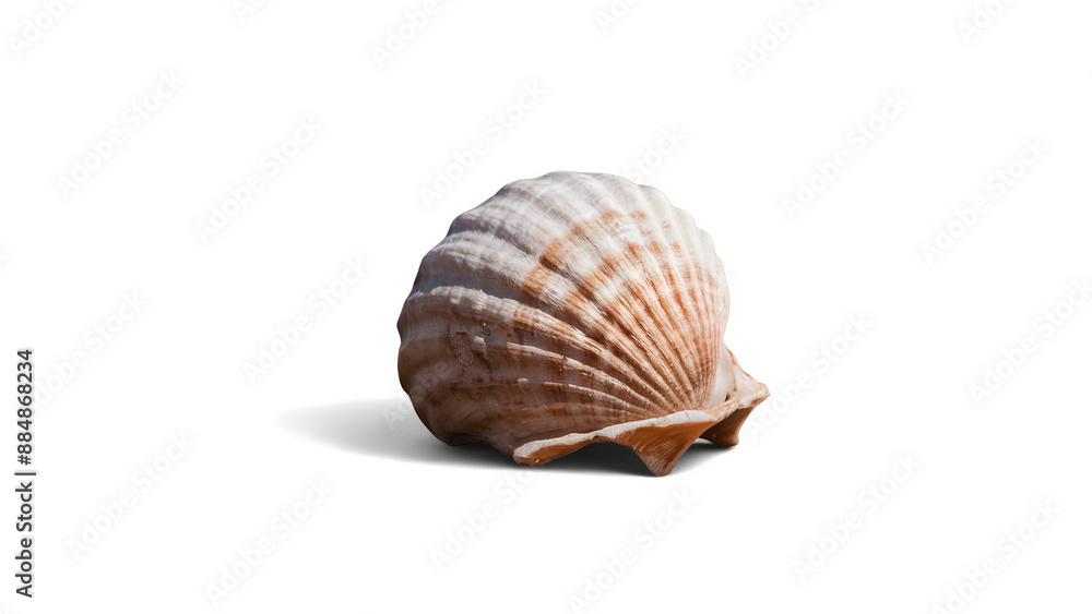 Single Seashell with Transparent Background. Single Seashell with Transparent Background.