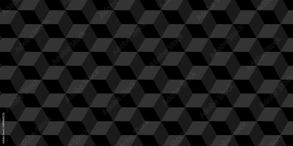 Vector of cube geometric pattern grid backdrop triangle background. Abstract cube geometric tile and mosaic wall or grid backdrop hexagon technology. black or gray geometric block cube structure. Vector of cube geometric pattern grid backdrop triangle background. Abstract cube geometric tile and mosaic wall or grid backdrop hexagon technology. black or gray geometric block cube structure.