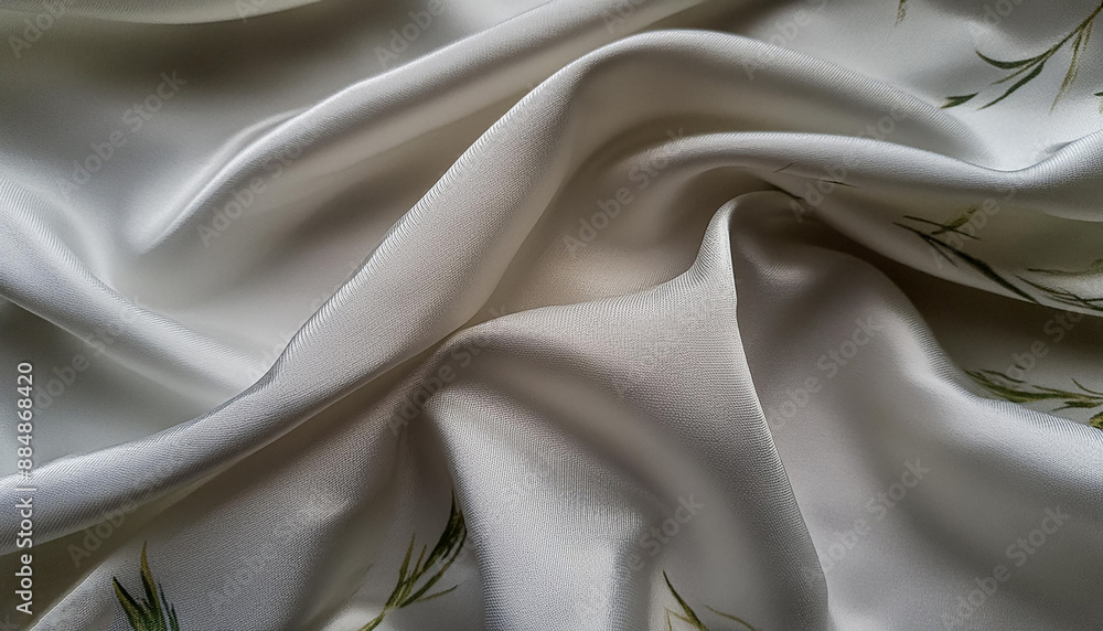 Texture of crumpled fine white cotton fabric as background. Shabby bed sheets. top view. Texture of crumpled fine white cotton fabric as background. Shabby bed sheets. top view.