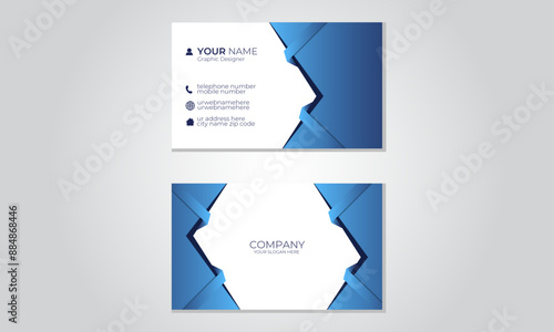 dynamic , Modern and Creative design with clean business card template