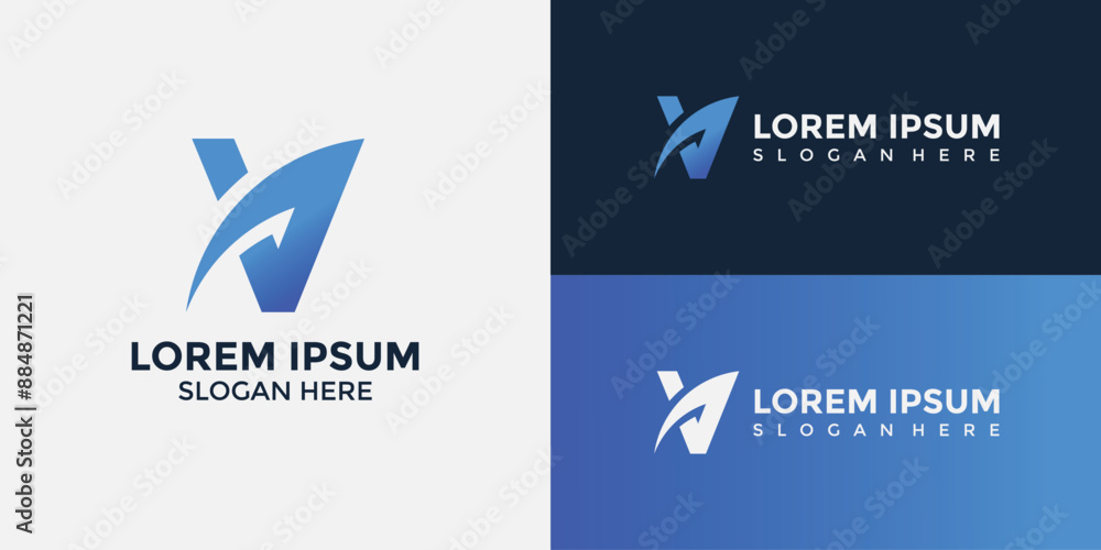V Logo Design Template Vector Graphic Branding V Logo Design Template Vector Graphic Branding