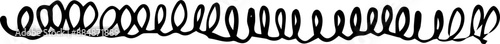 Underline scribble lines, cross stoke, set free hand fast marks, typography elements 
