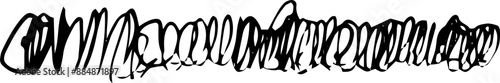 Underline scribble lines, cross stoke, set free hand fast marks, typography elements 