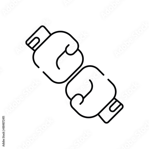 Boxing Mitt vector icon