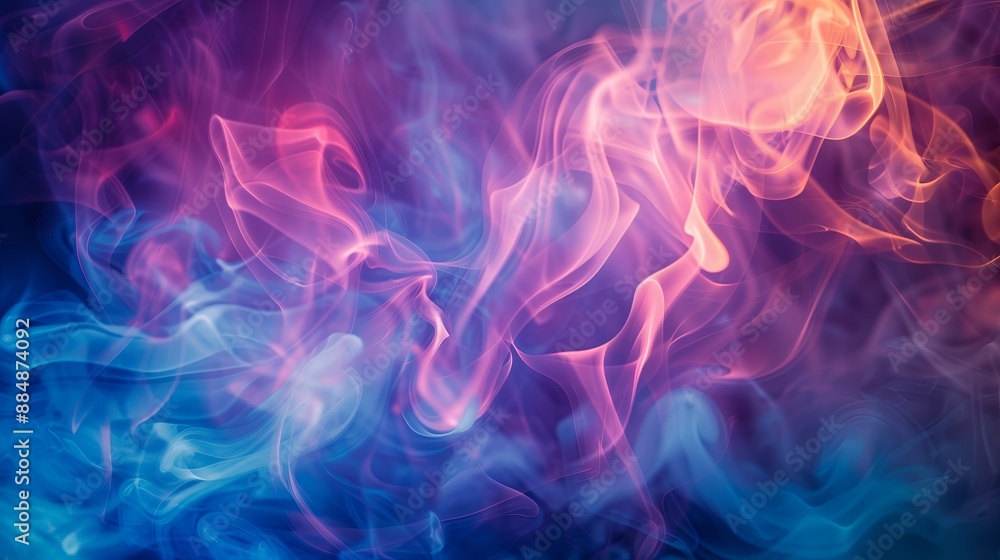 A realistic of smoke plumes, dramatically lit, on an abstract backdrop. The light creates vibrant highlights and shadows within the smoke, making it appear almost alive. The A realistic of smoke plumes, dramatically lit, on an abstract backdrop. The light creates vibrant highlights and shadows within the smoke, making it appear almost alive. The