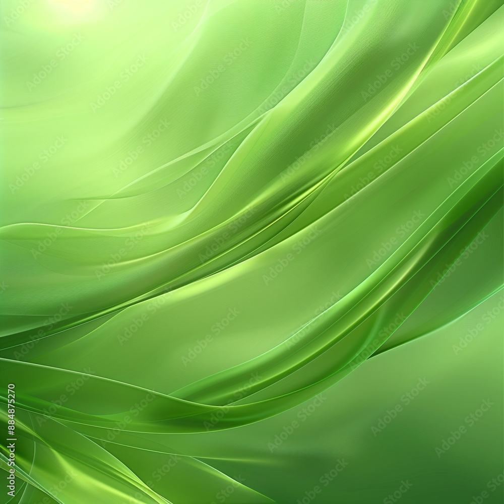 Abstract green background with smooth lines and curves in light colors with soft lighting and a green color palette in an elegant style. Abstract green background with smooth lines and curves in light colors with soft lighting and a green color palette in an elegant style.