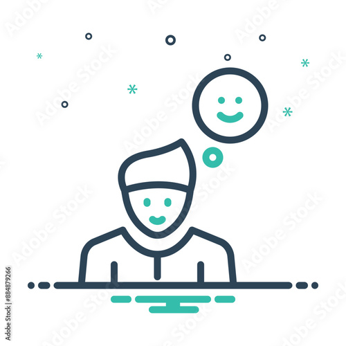 Mix icon for sense of humor