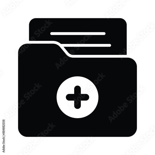 Have a look at this amazing icon of medical data, vector of patient medical record