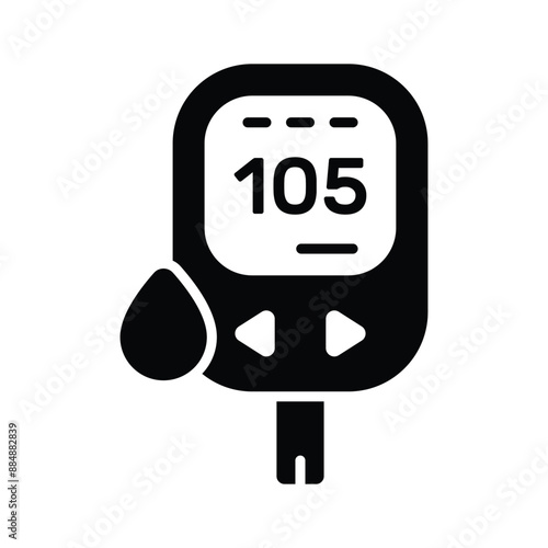 An icon of glucometer in editable style up for premium use