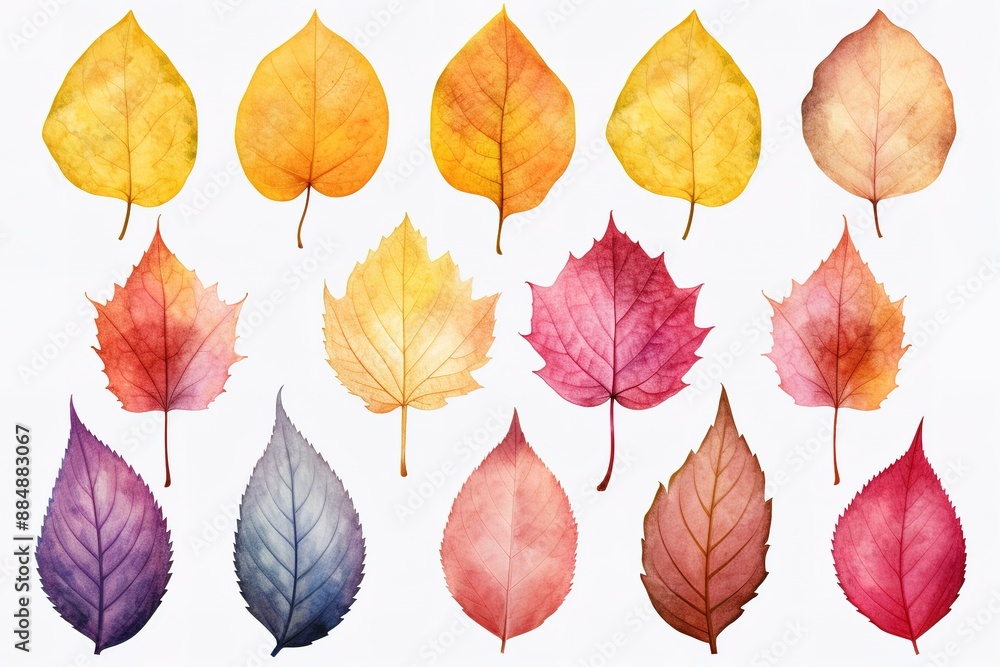 Autumn leaf. Autumn maple leaf isolated Autumn leaf. Autumn maple leaf isolated