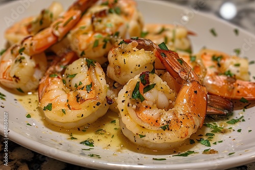 Succulent and Flavorful Garlic Butter Shrimp with Parsley photo