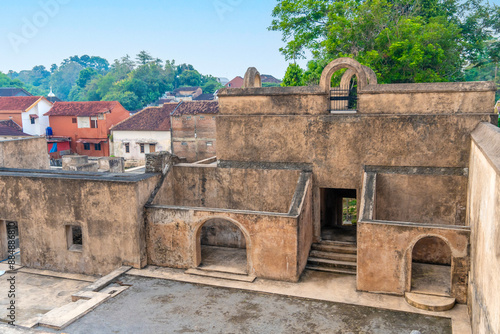 Historical site from 18th Century called Pesanggrahan Rejawinangun, or more popularly known as the Warungboto site in Yogyakarta Indonesia. photo