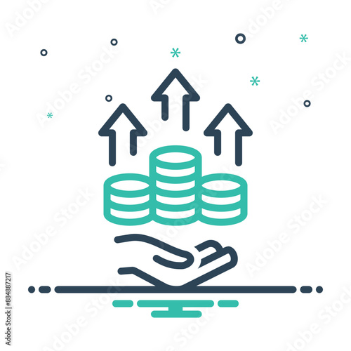 Mix icon for fund raising