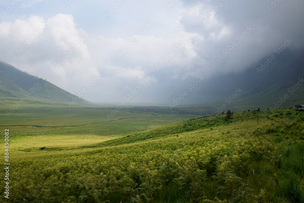 Beautiful natural scenery of the savanna around Mount Bromo Indonesia Beautiful natural scenery of the savanna around Mount Bromo Indonesia