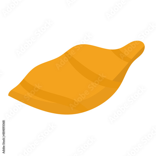 Gambar kue molen pisang vector illustration, kue molen flat icon, indonesian traditional snack, local street food from indonesia, isolated on white background
