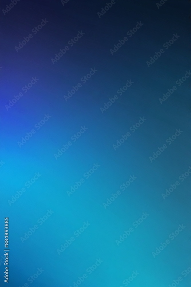 Obraz premium Cool blue gradient with a serene and calming atmosphere. Ideal for tranquil designs.