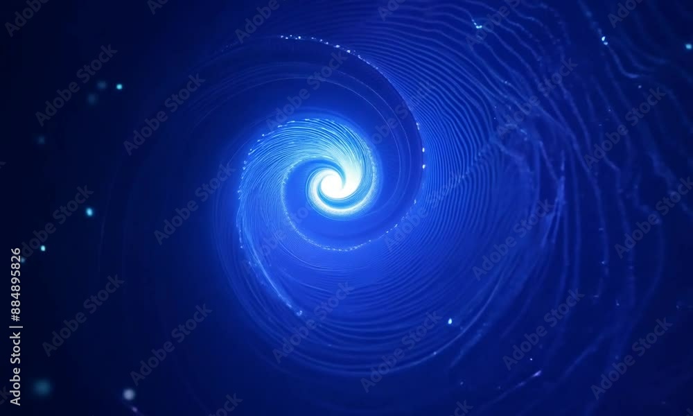 Spectacular Luminous Spiral: Violet to Amber Gradient in Minimalist Space Spectacular Luminous Spiral: Violet to Amber Gradient in Minimalist Space