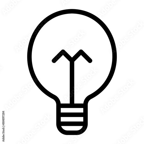 bulb line icon