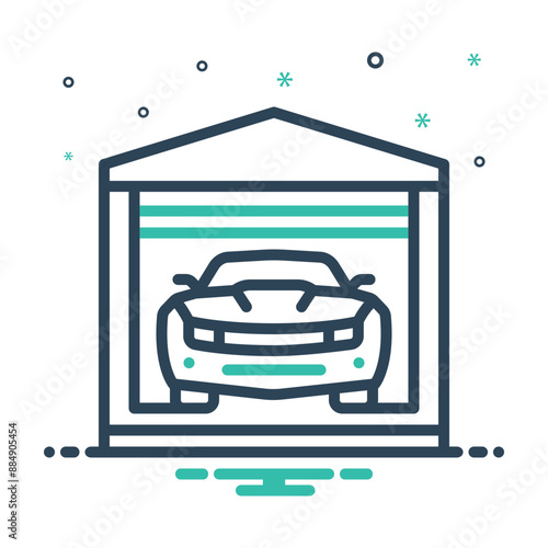 Mix icon for garage