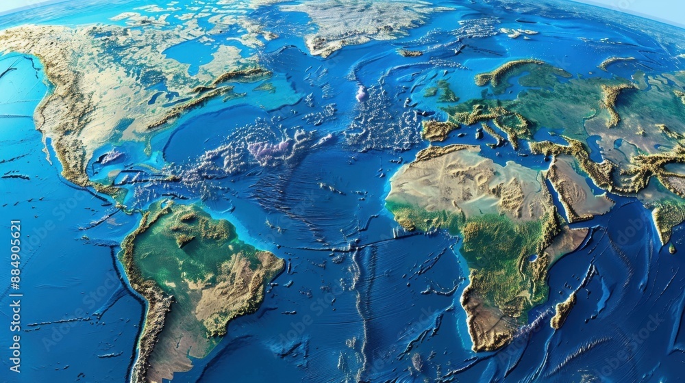 Plate Tectonics: Geological theory explaining Earth's lithospheric plate movement, shaping continents, mountains, ocean basins, and seismic activity.
Plate Tectonics: Geological theory explaining Earth's lithospheric plate movement, shaping continents, mountains, ocean basins, and seismic activity.