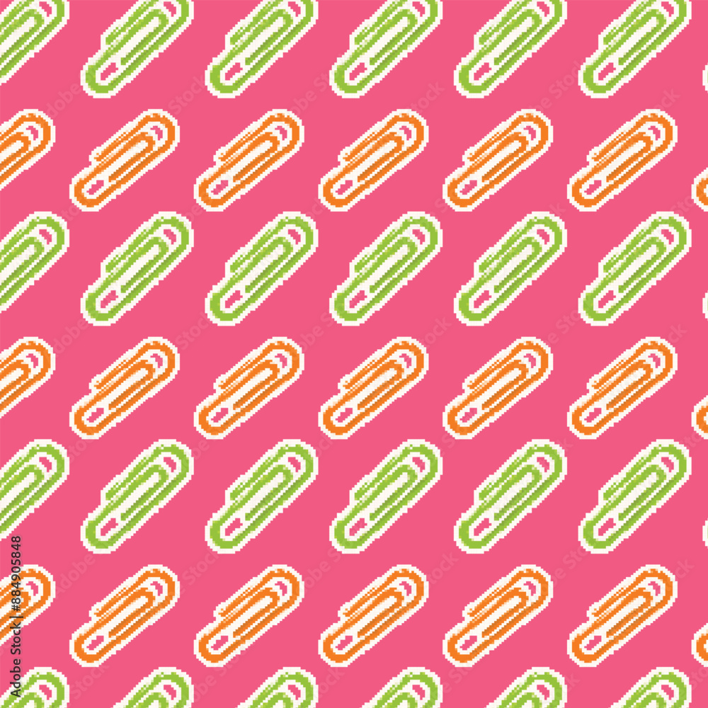 School supplies in pixel art style School supplies in pixel art style