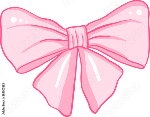 Cute pink coquette ribbon