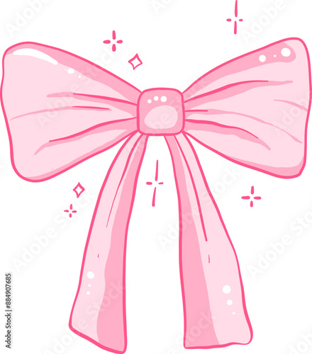 Cute pink coquette ribbon