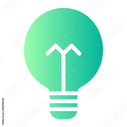 bulb gradient icon