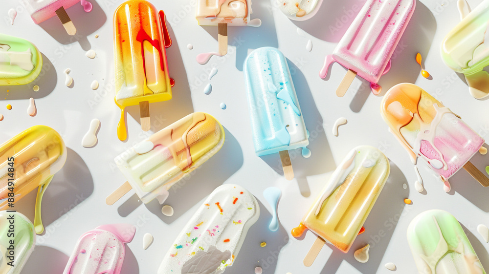 Ice cream of various flavors in flat design on white background. ice cream flavors, flat design, ice cream illustration, various flavors, colorful ice cream, ice cream scoop, dessert design, Ice cream of various flavors in flat design on white background. ice cream flavors, flat design, ice cream illustration, various flavors, colorful ice cream, ice cream scoop, dessert design,