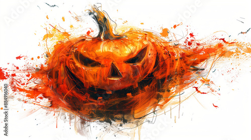 illustration of Halloween p...
