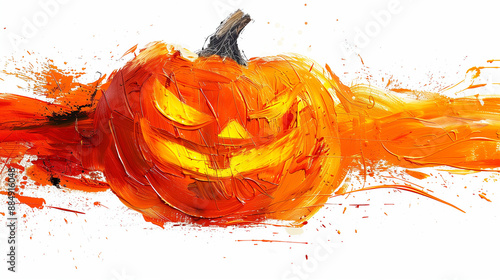 illustration of Halloween p...