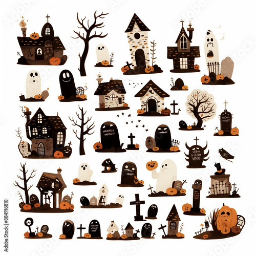 cute Halloween graveyard is...