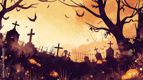 cute Halloween background