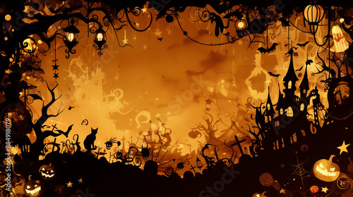 cute Halloween background