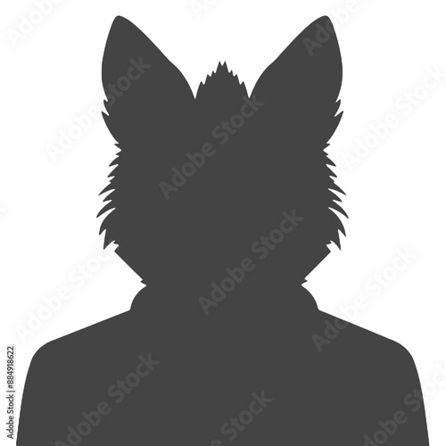 fox in suit silhouette