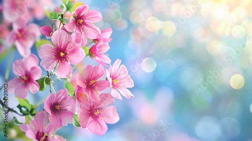 A Field of Delicate Pink Flowers