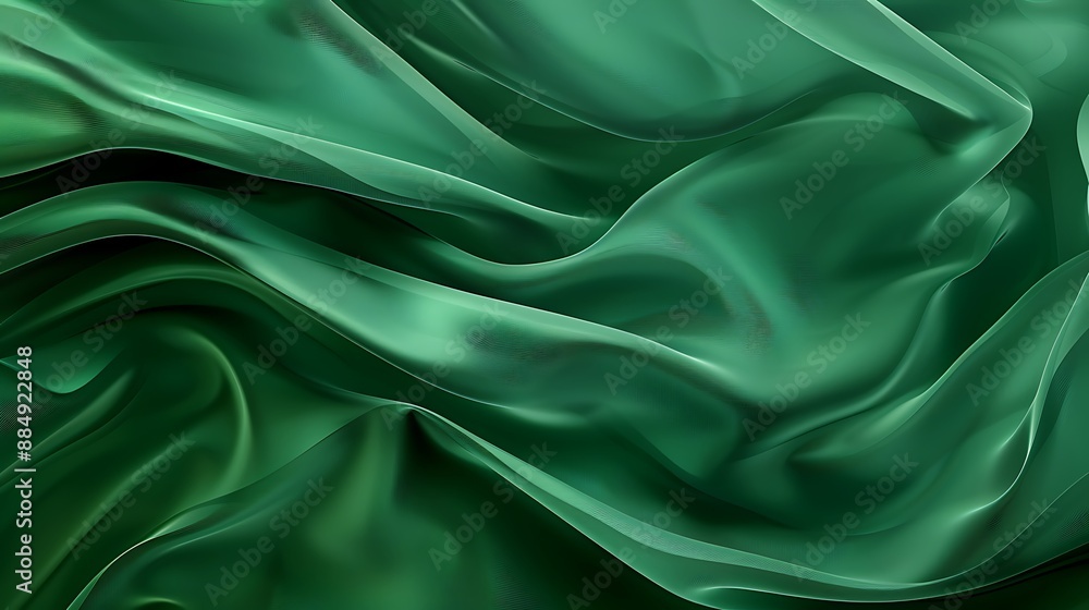 Obraz premium Plain emerald background solid color fill smooth background designed golden ratio