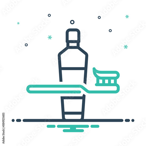 Mix icon for toothpaste