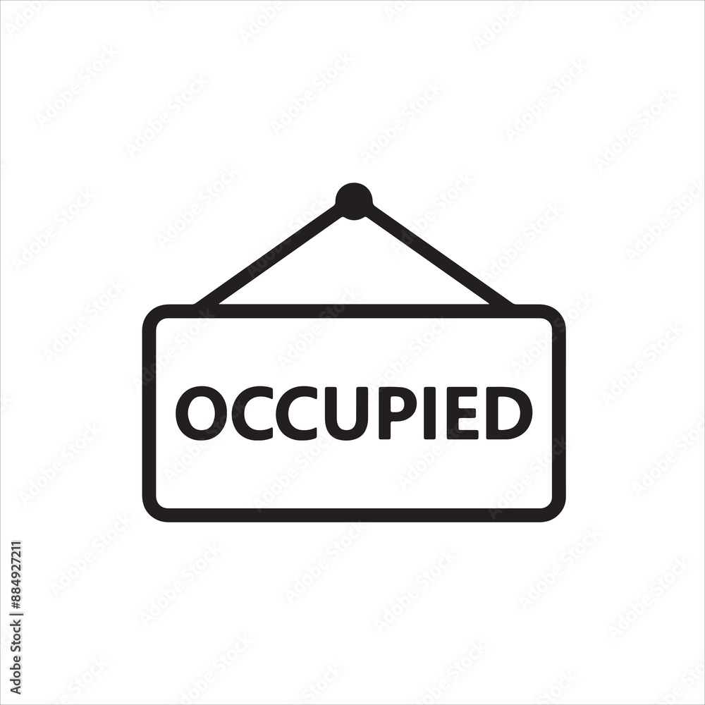 Occupied Billboard icon vector on white background Occupied Billboard icon vector on white background