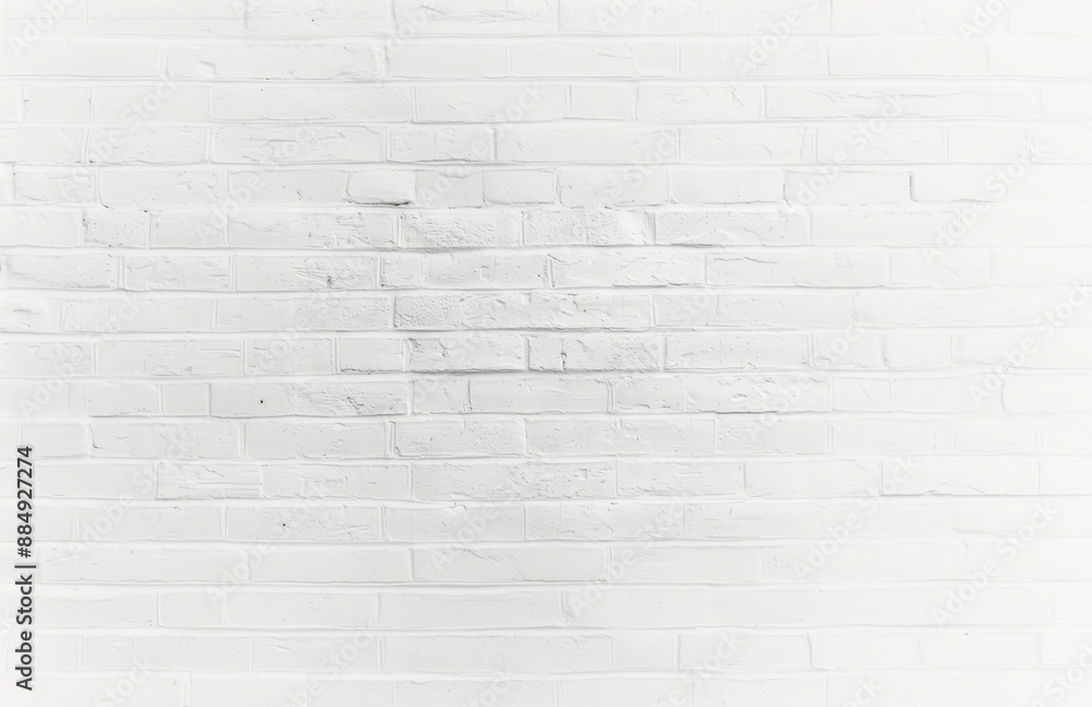 white brick wall may used as background, white texture