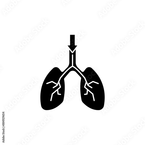 breathe concept line icon. Simple element illustration. breathe concept outline symbol design.