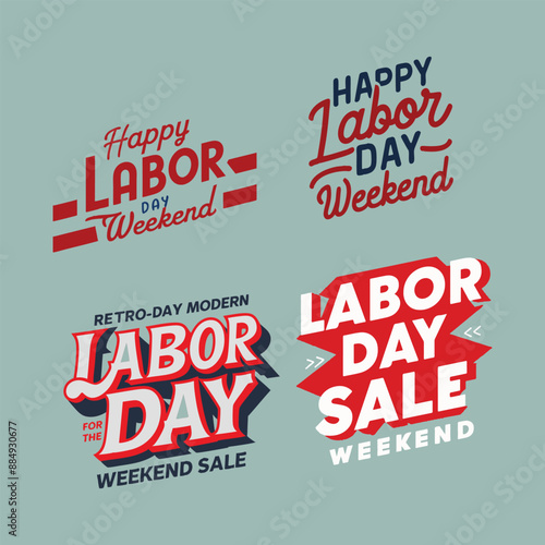  t-shirt design of Labor Day, typography, I wish you a happy Labor Day Weekend